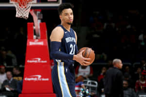 Dillon Brooks Dominates The Court In Action Wallpaper