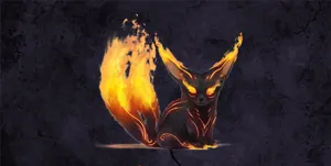 Diminutive Fire Fox Wallpaper