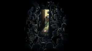 Dimly Lit Room Awaits Exploration Wallpaper