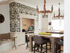 Dining Area Light Designer Wallpaper