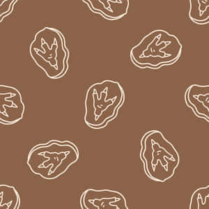 Dinosaur Fossil Pattern Wallpaper