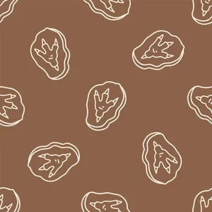 Dinosaur Fossil Pattern Wallpaper