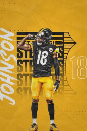 Diontae Johnson Pittsburgh Steelers Yellow 18 Wallpaper