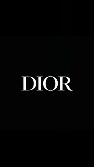 Dior Logo Black Background Wallpaper