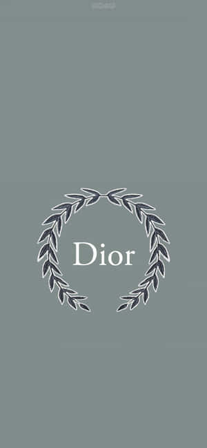 Dior Logowith Laurel Wreath Wallpaper