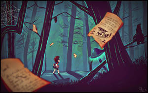 Dipper Pines Horror Forest Wallpaper