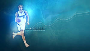 Dirk Nowitzki Blue Fan Art Wallpaper