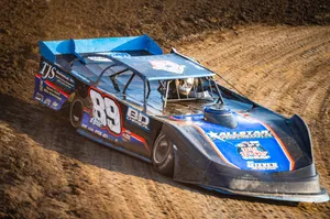 Dirt Car 89 Blue And Black Wallpaper