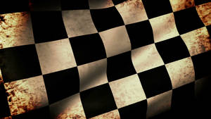 Dirty Checkered Flag Wallpaper