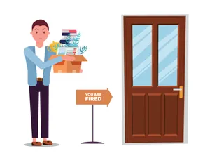 Disappointed Employer Firing Incompetent Employee Wallpaper