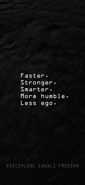 Discipline Equals Freedom Inspirational Quote Wallpaper