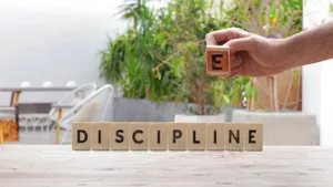 Discipline Word Blocks Concept Wallpaper