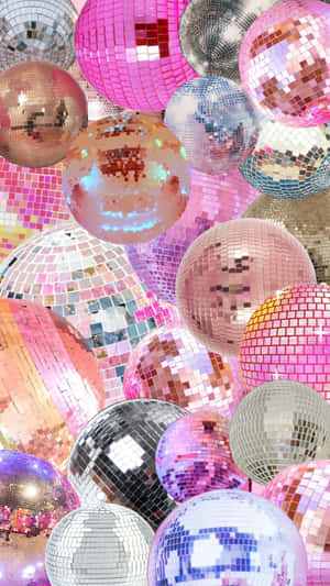 Disco Ball Collage Disco Aesthetic Wallpaper