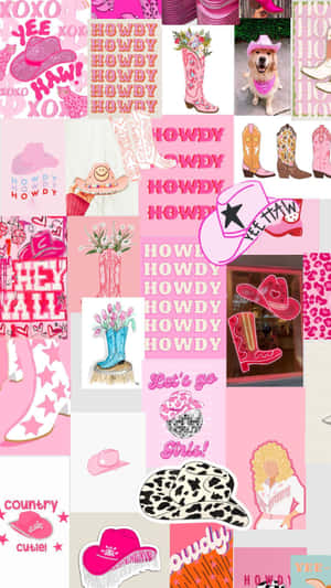 Disco Cowgirl Collage Aesthetic.jpg Wallpaper