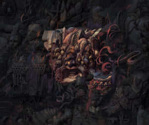 Disco Elysium Surreal Collage Wallpaper