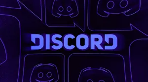 Discord Neon Wordmark Wallpaper