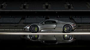 Discover The Art Of Speed: The Impressive Porsche 918 Spyder Wallpaper