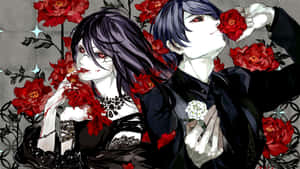 Discover The Beauty And Terror Of Tokyo Ghoul Flower Wallpaper