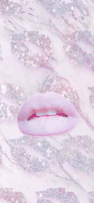 Discover The Beauty Of Pink Lips Wallpaper