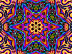 Discover The Colorful, Natural Beauty With Trippy Hippie Wallpaper