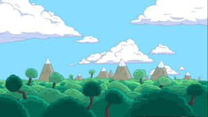 Discover The Magical Landscape Of Adventure Time Wallpaper