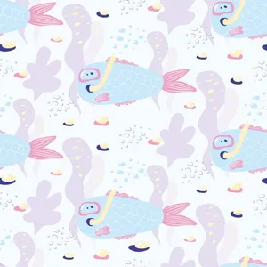 Discover The Magical World Of Kawaii Sea Creatures Wallpaper