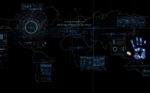 Discover The Possibilities Of Technology Through A Global Map Wallpaper