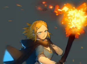 Discover The Power Of The Elements In The Legend Of Zelda Tears Of The Kingdom Wallpaper