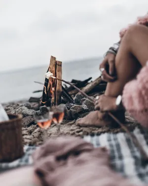 Discover The Serenity Of Minimalist Camping Wallpaper