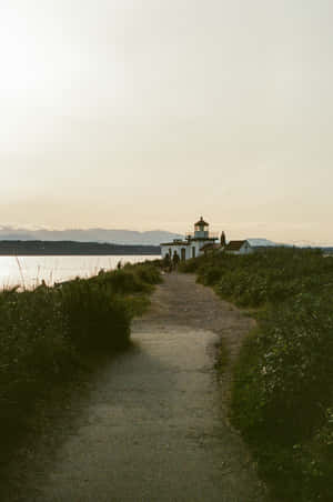 Discovery Park Lighthouse Path Seattle Wallpaper