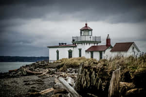 Discovery Park Lighthouse Seattle Wallpaper