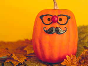 Disguised Pumpkin Halloween Fun Wallpaper