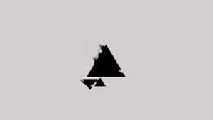 Disintegrating Triangle Abstract Wallpaper