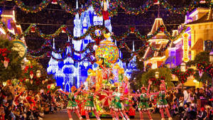 Disney 1920x1080 Hd Walt Disney World Christmas Performance Wallpaper