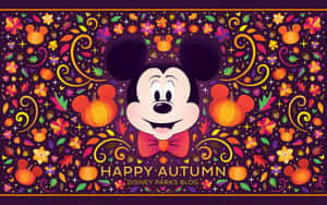 Disney Autumn Mickey Mouse Wallpaper