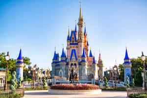 Disney Castle Sunny Day Wallpaper