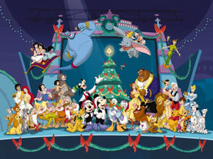 Disney Christmas Celebration Wallpaper