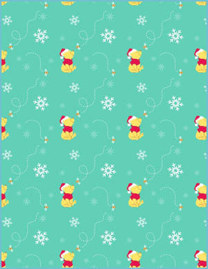 Disney Christmas Winnie The Pooh Poster Wallpaper