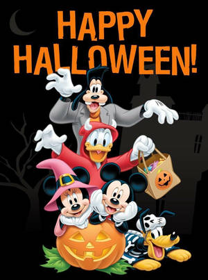Disney Halloween Greeting Wallpaper