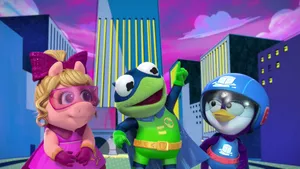 Disney Muppet Babies Piggy Kermit Summer Wallpaper