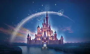 Disney's Cinderella Castle Is Shown In The Night Sky Wallpaper