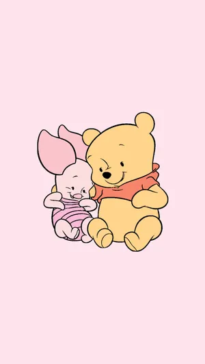 Disney Winnie The Pooh And Piglet Wallpaper