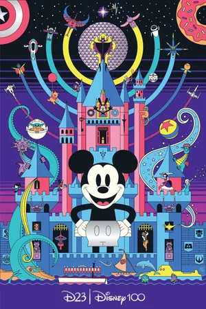Disney100 Celebration Artwork Wallpaper