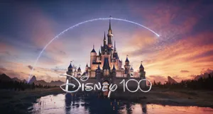Disney100 Celebration Castle Sunset Wallpaper