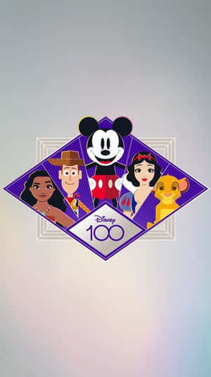 Disney100 Celebration Characters Wallpaper