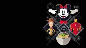 Disney100 Celebration Characters Wallpaper