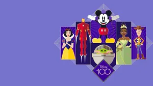 Disney100 Celebration Characters Wallpaper