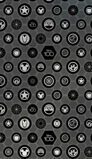 Disney100 Icon Celebration Pattern Wallpaper