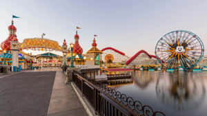 Disneyland California Adventure Pixar Pier Dusk Wallpaper