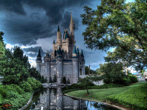 Disneyland Castle In Nature Wallpaper